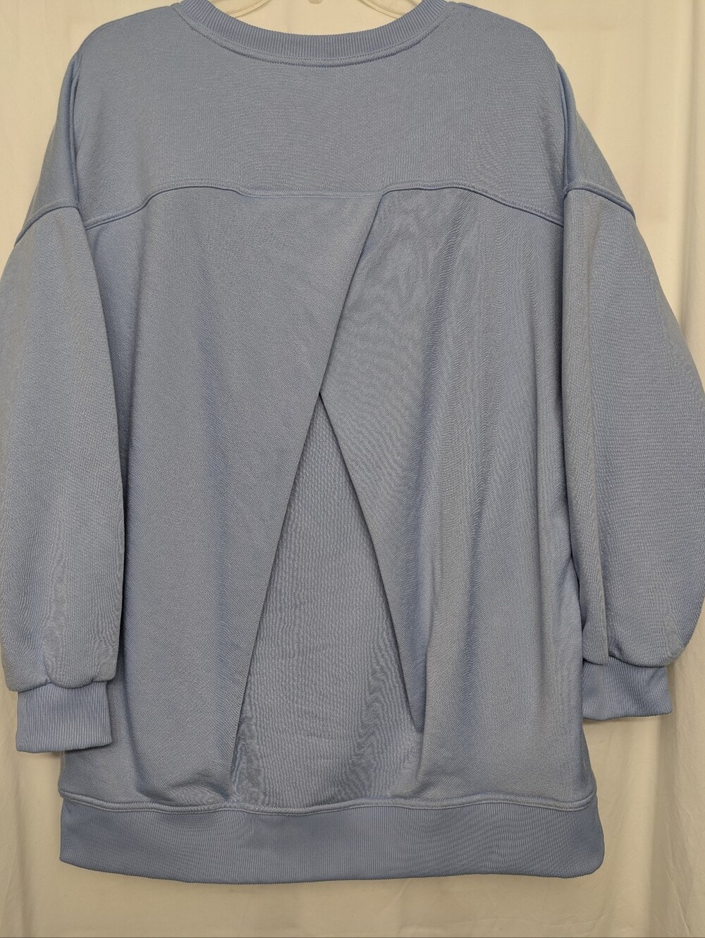 Halara Blue Oversized Sweatshirt Tunic Medium Pockets Athleisure - Picture 4 of 7